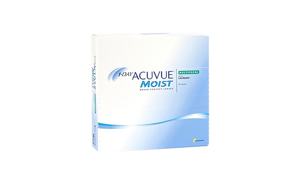 Lentilles de contact 1 Day Acuvue® Moist® Multifocal 90L - Vue de face
