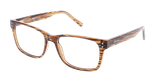 Lunettes de vue homme DANIEL marron - Vue de face