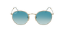 LUNETTES DE SOLEIL homme ROUND METAL 0RB3447N doré