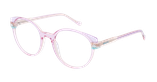 Lunettes de vue femme MAGIC281 rose - Vue de face