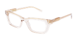 Lunettes de vue femme CARACTÈRES FIL D'OR CRÉATIVE marron/dorée - Vue de face