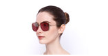 LUNETTES DE SOLEIL femme DIORSTELLAIRE6 doré - vue de 3/4