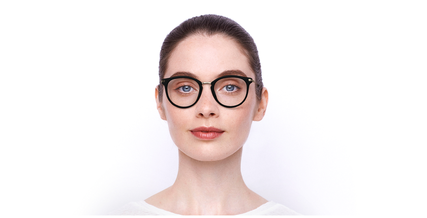 LUNETTES DE VUE femme MAGIC NAWELL noir/doré - Vue de face