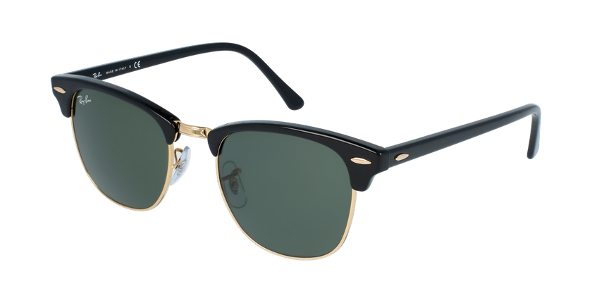 LUNETTES DE SOLEIL CLUBMASTER noir - vue de 3/4