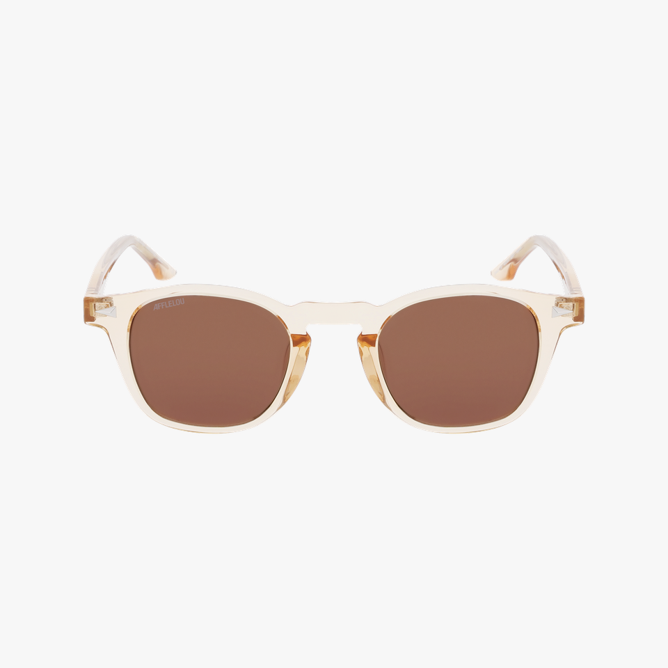 Lunettes de soleil ROVIGO marron - Vue de face