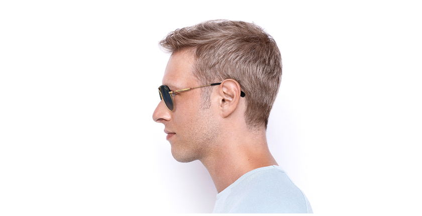 LUNETTES DE SOLEIL 209/S doré - Vue de côté
