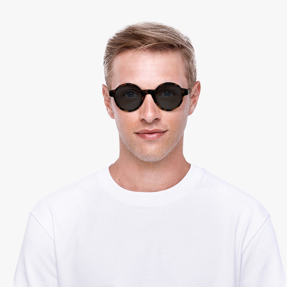Lunettes de soleil PHILO écaille - Vue de face