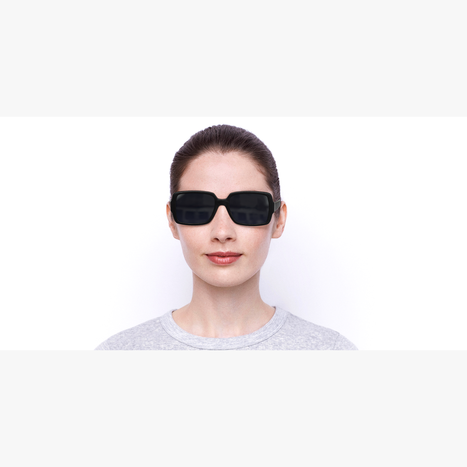 Lunettes de soleil femme MARC 459/S noir - Vue de face