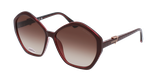 LUNETTES DE SOLEIL femme GU7813 bordeaux/marron - Vue de face