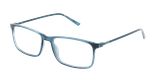 Lunettes de vue homme HAROLD bleu - Vue de face
