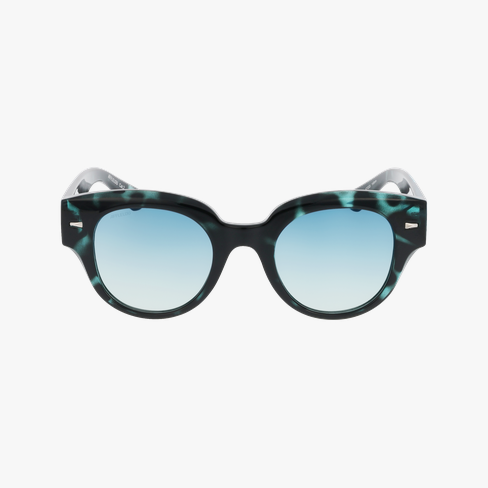 Lunettes de soleil femme MAR écaille/bleu Vue de face