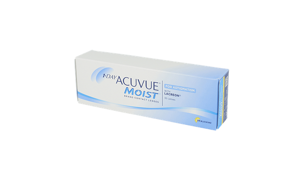 Lentilles de contact 1 Day Acuvue® Moist® for Astigmatism 30L - Vue de face