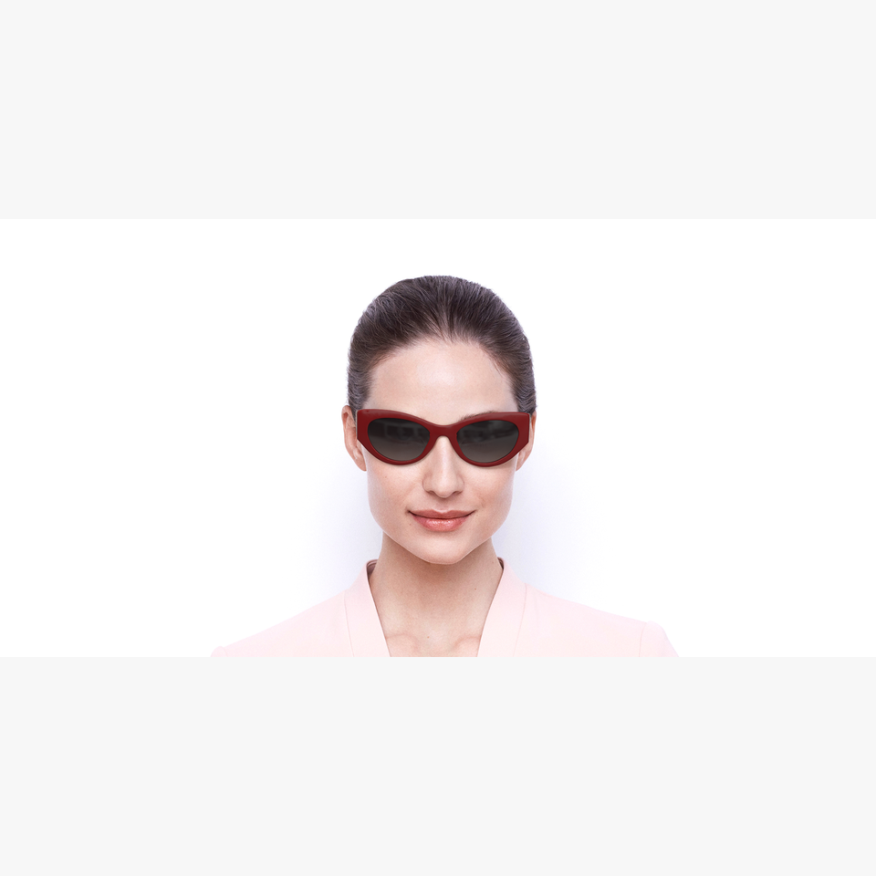 Lunettes de soleil femme GU7624 rouge - Vue de face
