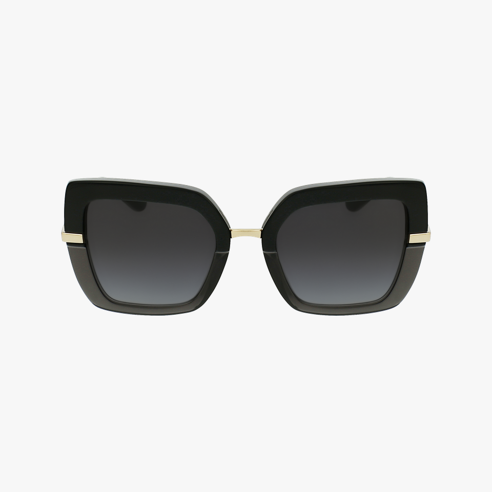 Lunettes de soleil femme 0DG4373 noir/dorée - Vue de face