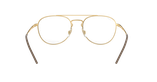 Lunettes de vue 0RX6414 dorée - Vue de face