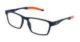 Lunettes de vue homme MAGIC 188 bleu/orange - Vue de face