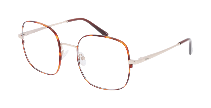 Lunettes de vue femme NIKITA écaille/dorée - Vue de face