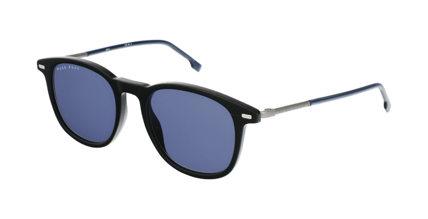 LUNETTES DE SOLEIL homme BOSS1121S noir/bleu - Vue de côté