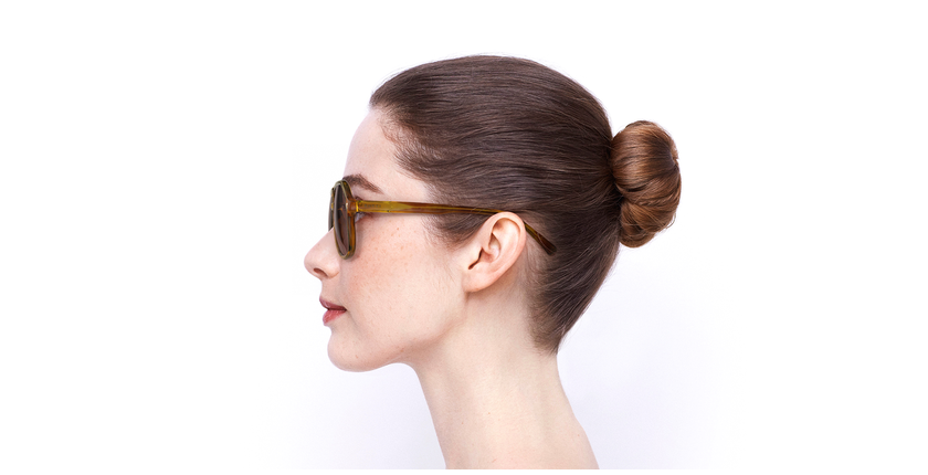 LUNETTES DE SOLEIL femme GG1042S écaille - Vue de côté