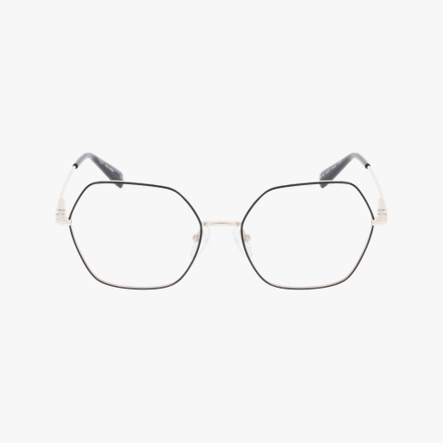 Lunettes de vue femme KIARA noir/dorée Vue de face