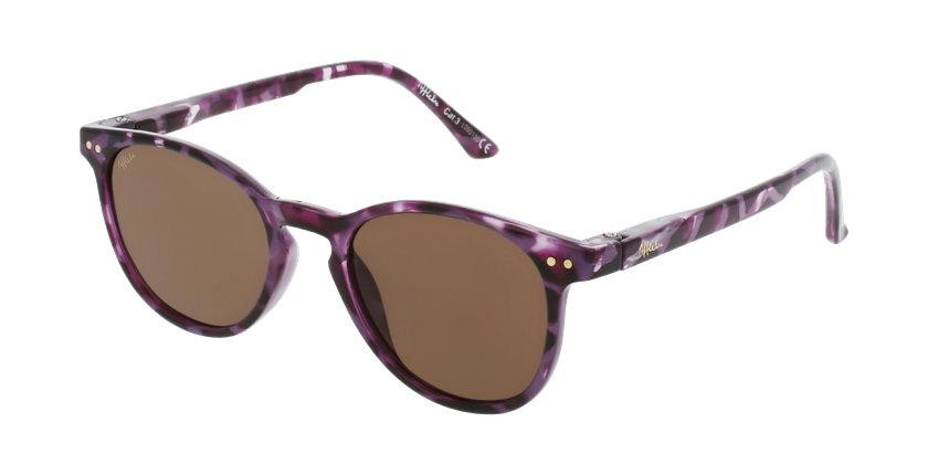 LUNETTES DE SOLEIL enfant FELIZ écaille/violet - vue de 3/4