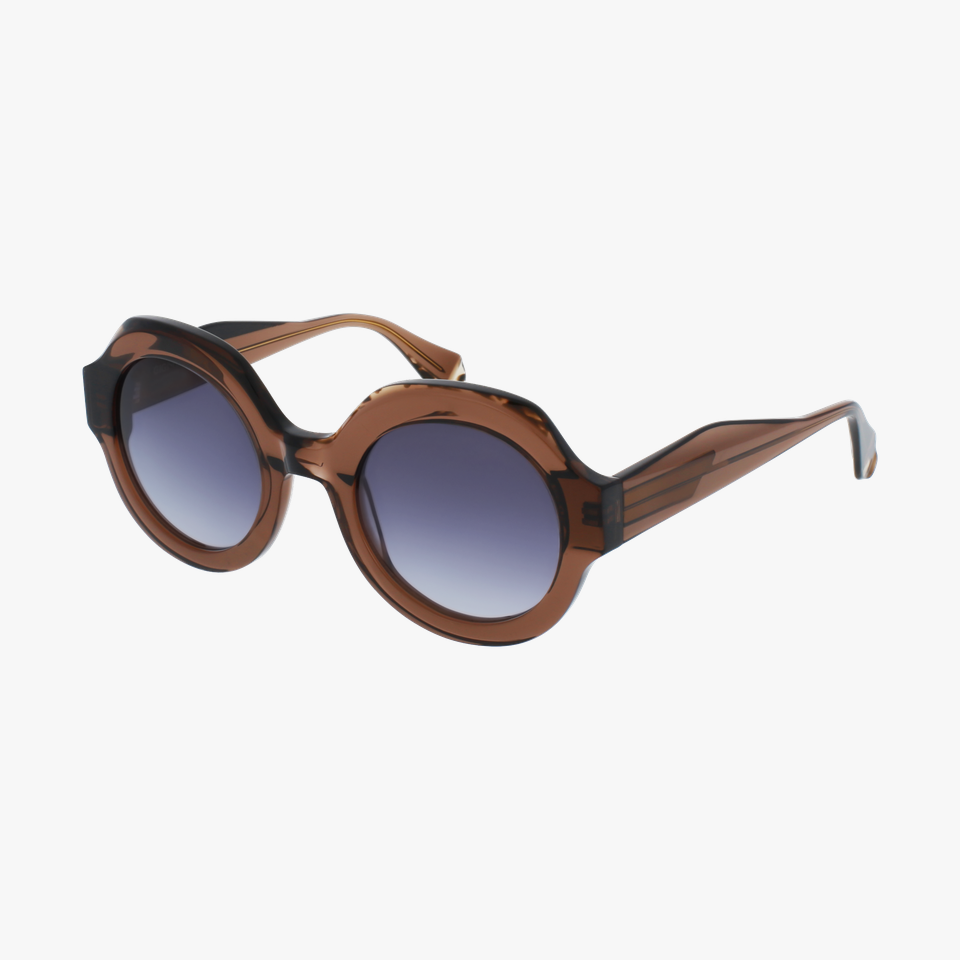 Lunettes de soleil femme MADDIE 6706 marron - Vue de face