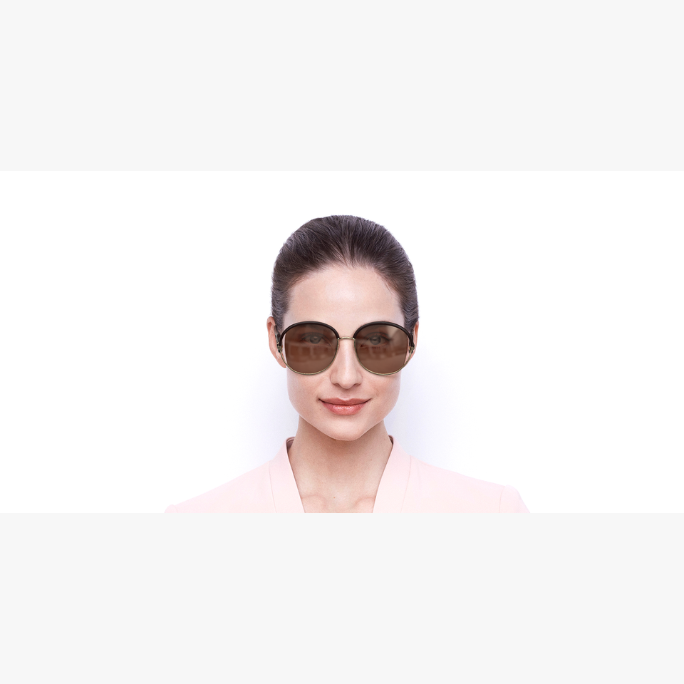 Lunettes de soleil femme DIORNEWVOLUTE rouge - Vue de face