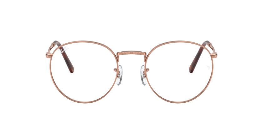 Lunettes de vue NEW ROUND rose - Vue de face