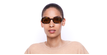 LUNETTES DE SOLEIL femme SK0349 écaille - Vue de face