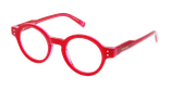 Lunettes de vue femme CARACTÈRES POÉTIQUE rouge/rose - Vue de face