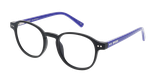 Lunettes de vue enfant MARCELIN noir/bleu - Vue de face