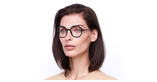 Lunettes de vue femme DIANE violet - Vue de face