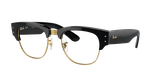 Lunettes de vue MEGA CLUBMASTER RX0316V noir/dorée - Vue de face