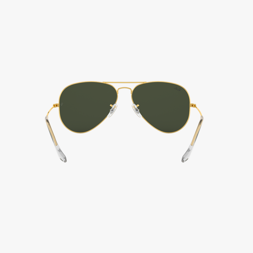 Lunettes de soleil AVIATOR L dorée - Vue de face