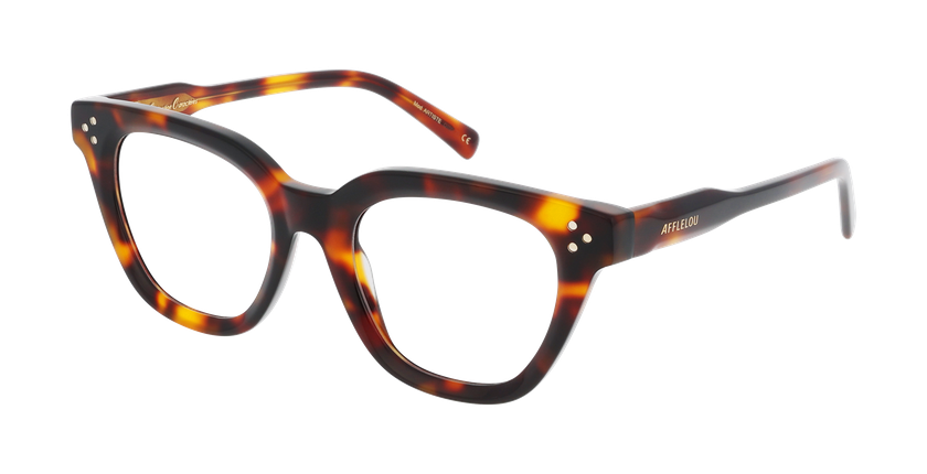 Lunettes de vue femme CARACTÈRES ARTISTE écaille - Vue de face