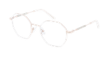 Lunettes de vue femme MAGIC194 blanc/dorée - Vue de face