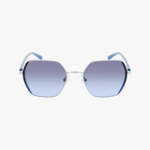 Lunettes de soleil femme UMI argenté/bleu Vue de face