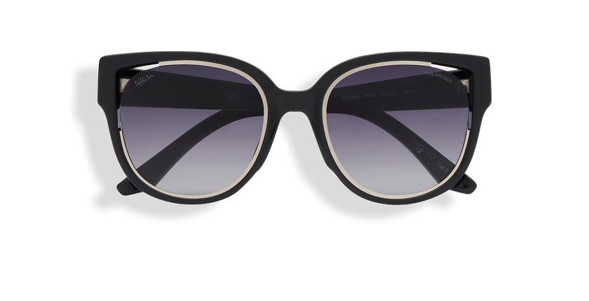 LUNETTES DE SOLEIL femme MAHEA POLARIZED noir/argenté - Vue de face