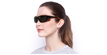 LUNETTES DE SOLEIL Piment noir/orange - vue de 3/4