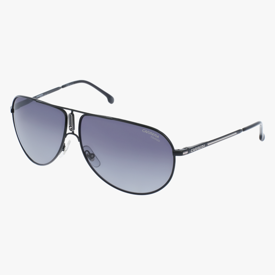 Lunettes de soleil GIPSY65 noir/bleu - Vue de face