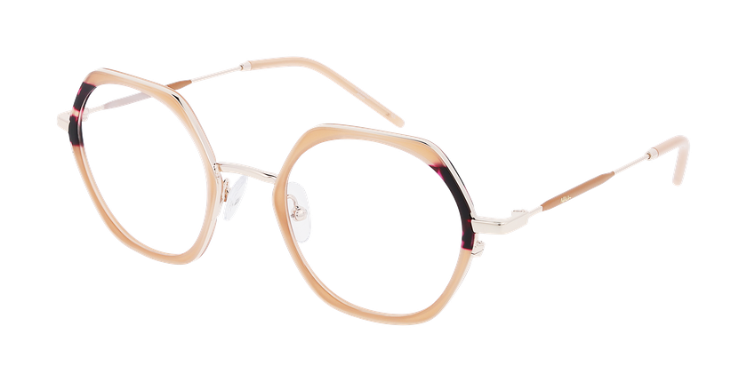 Lunettes de vue femme MAGIC220 rose/dorée - Vue de face