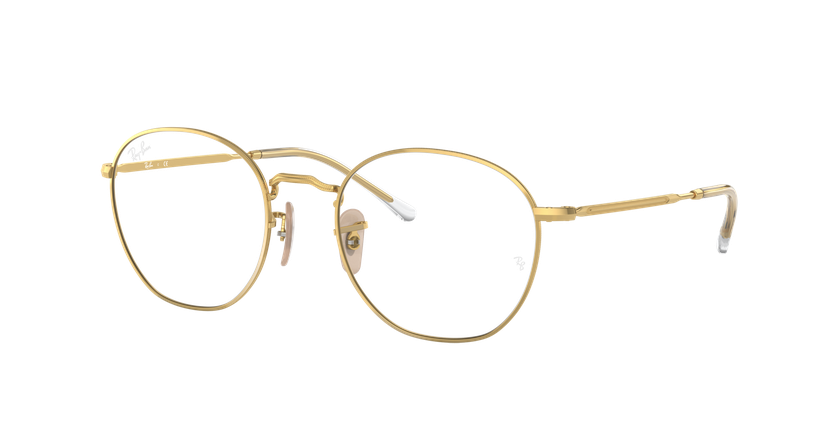 Lunettes de vue 0RX6472 dorée - Vue de face