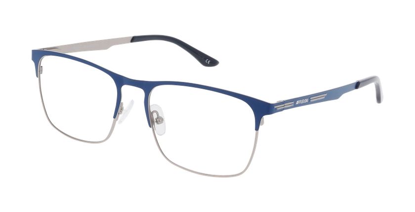 Lunettes de vue homme HUGOLIN bleu - Vue de face