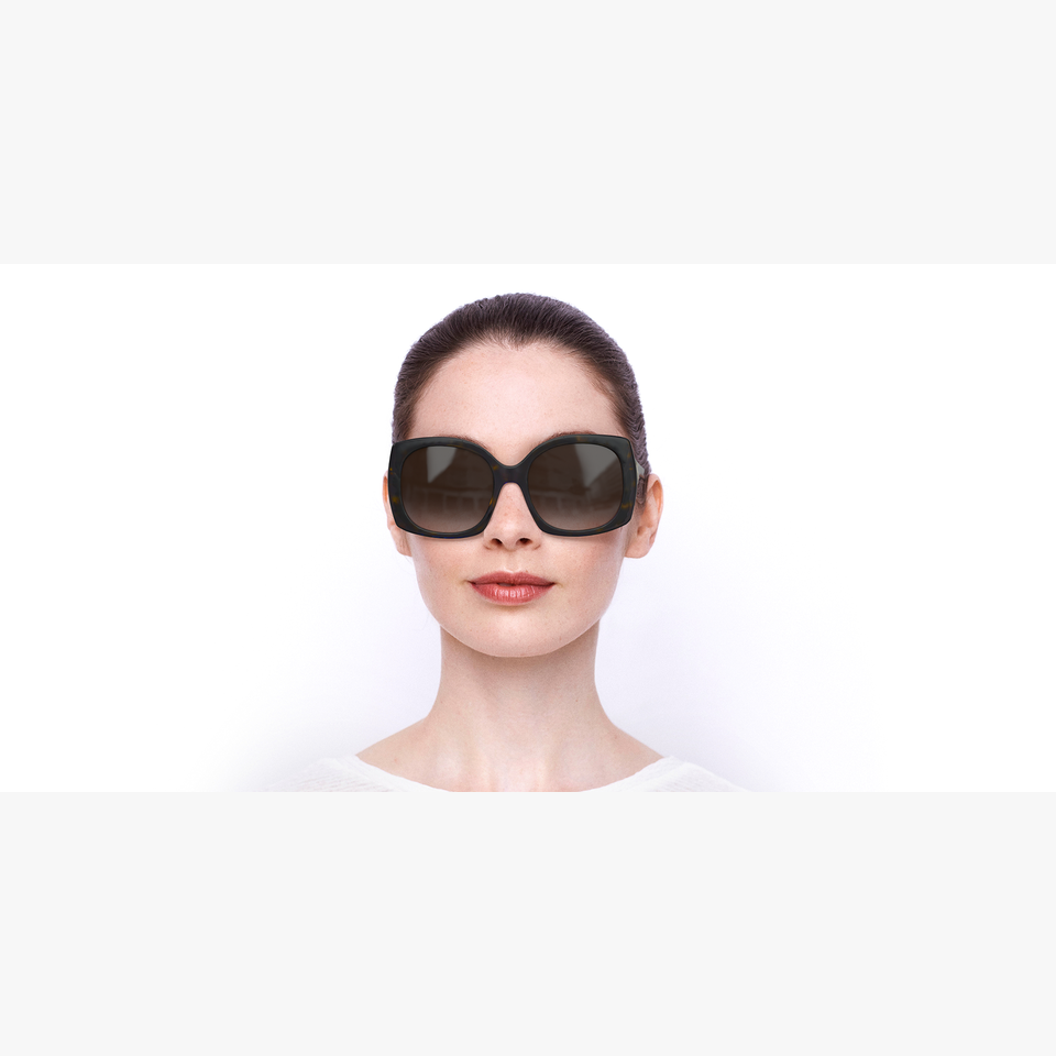 Lunettes de soleil femme DG 4385 écaille - Vue de face