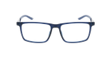 Lunettes de vue homme EMMANUEL bleu marine/rouge - Vue de face