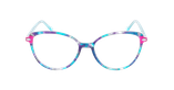 Lunettes de vue femme MAGIC280 bleu/violet - Vue de face