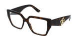 Lunettes de vue femme DG3373 écaille - Vue de face
