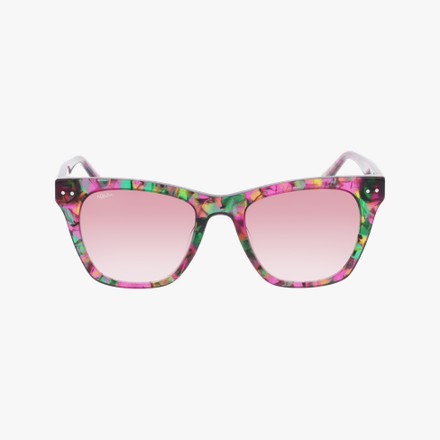 Lunettes de soleil femme JANIE rose/dorée Vue de face