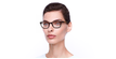 LUNETTES DE VUE femme DIORETOILE2 écaille - vue de 3/4