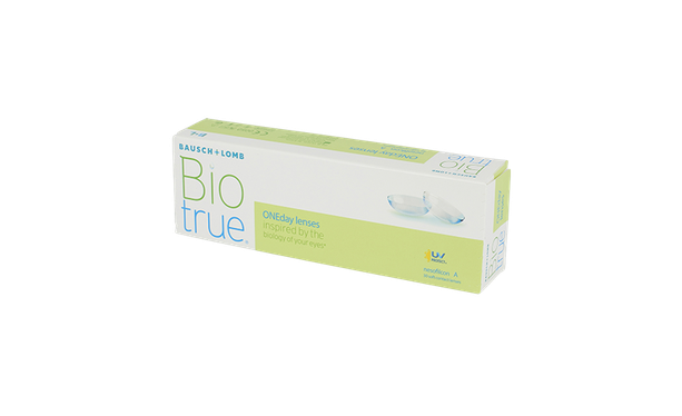 Lentilles de contact BioTrue 1 Day 30L - Vue de face